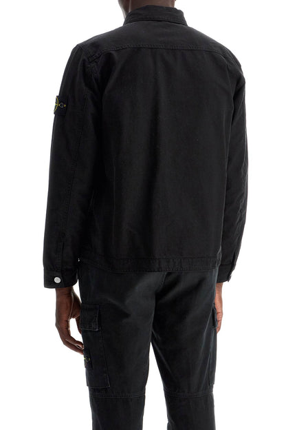 Cotton Ripstop Overshirt  - Black