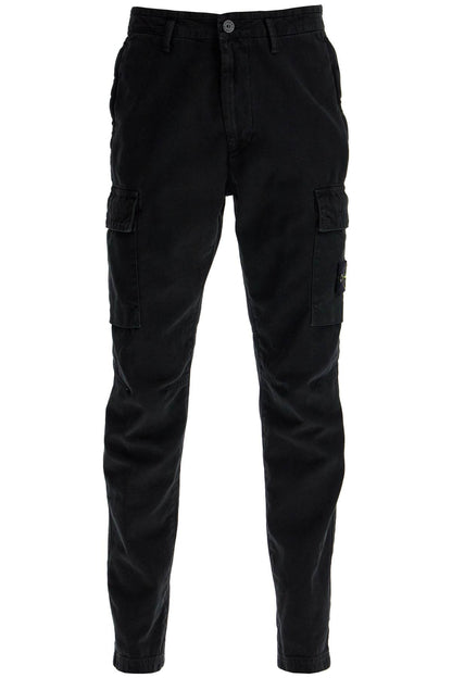 Tapered Cargo Pants  - Black