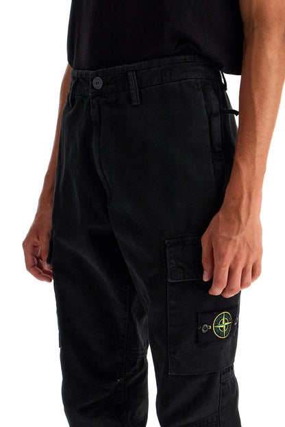 Tapered Cargo Pants  - Black