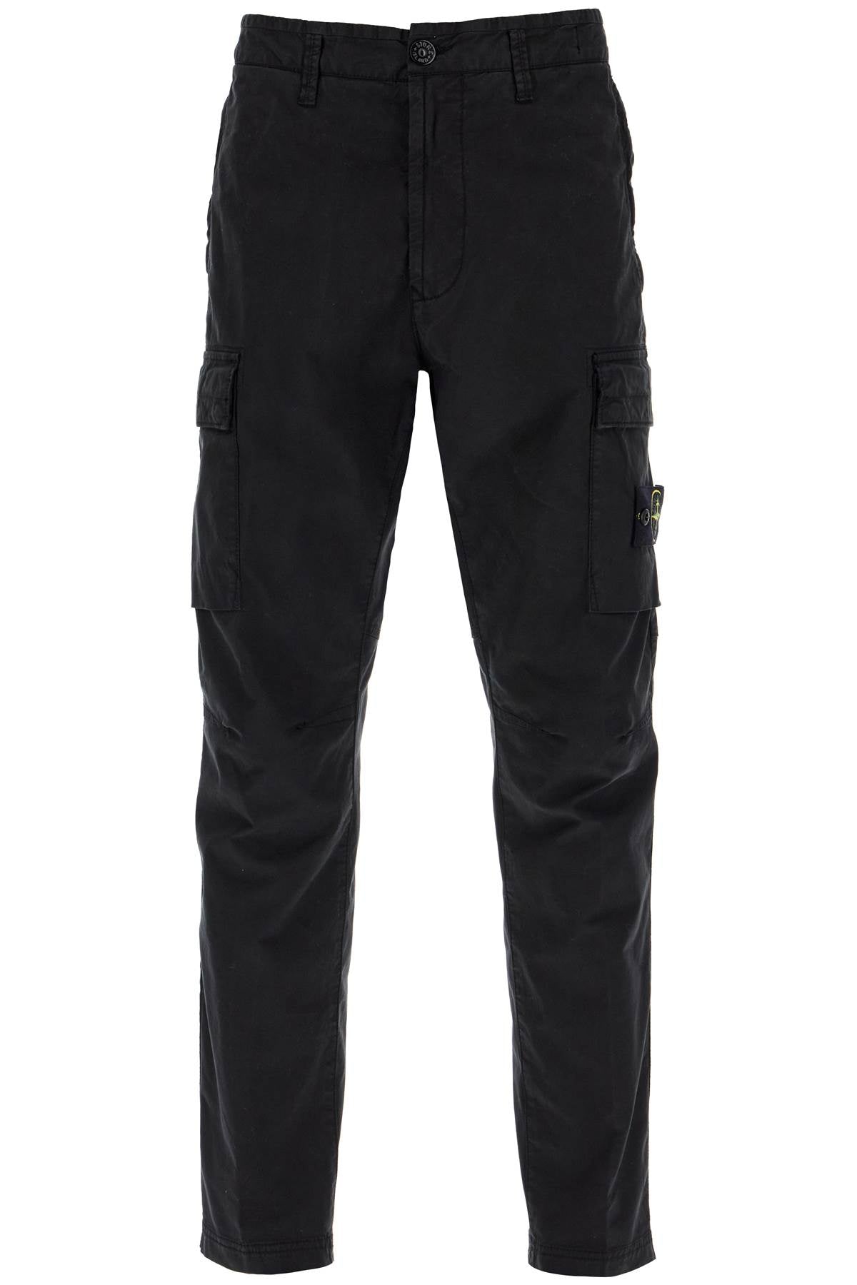 Cargo Twill Stretch-tc Pants  - Black