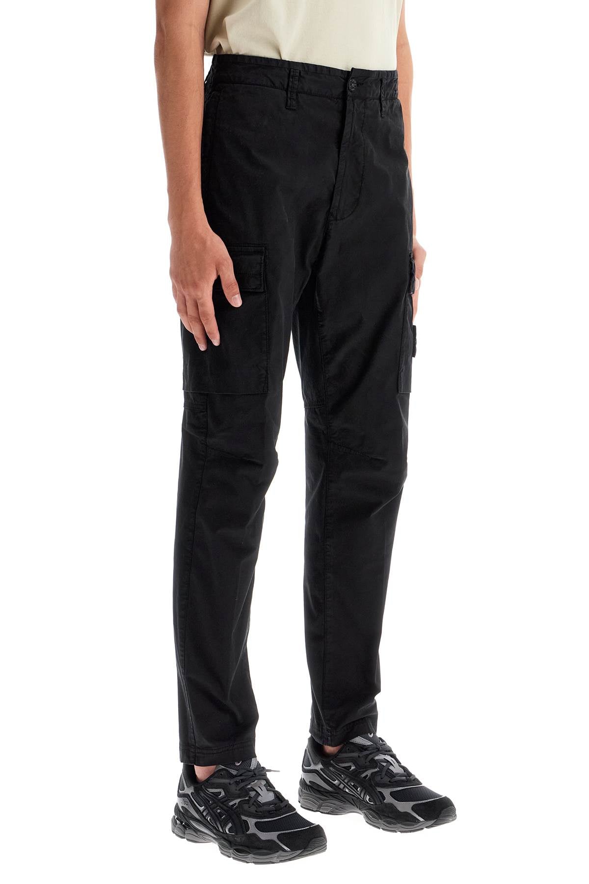 Cargo Twill Stretch-tc Pants  - Black