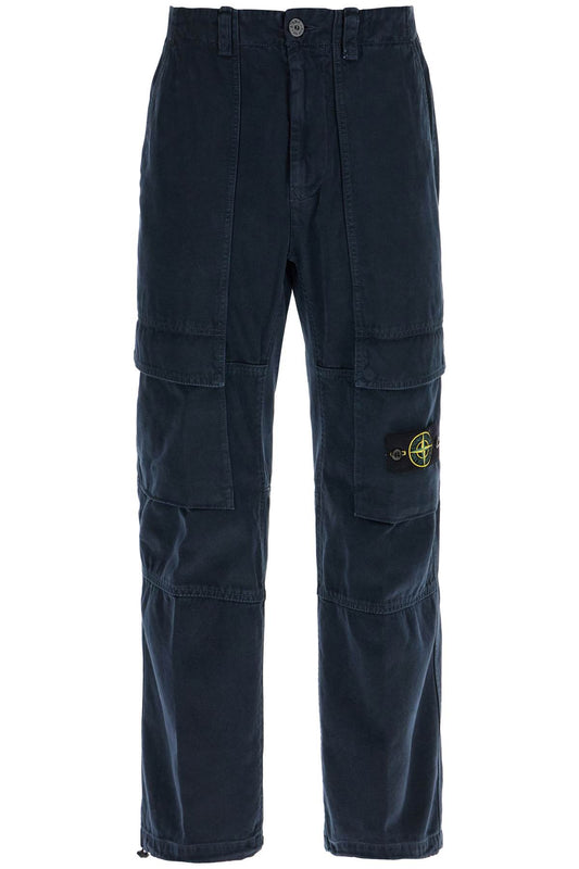 Relaxed Fit Cargo Pants  - Blue