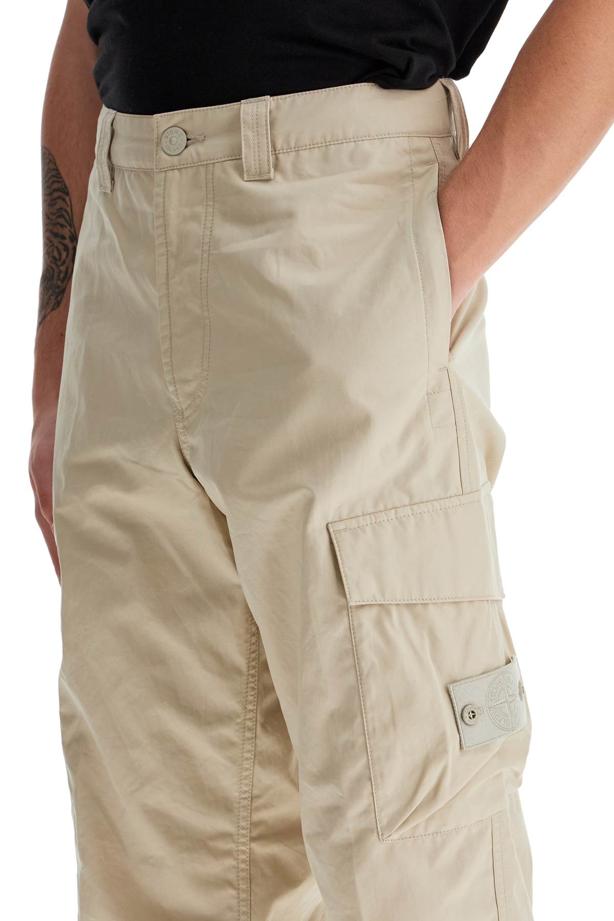 "cotton Ghost Cargo Pants For Men  - Beige