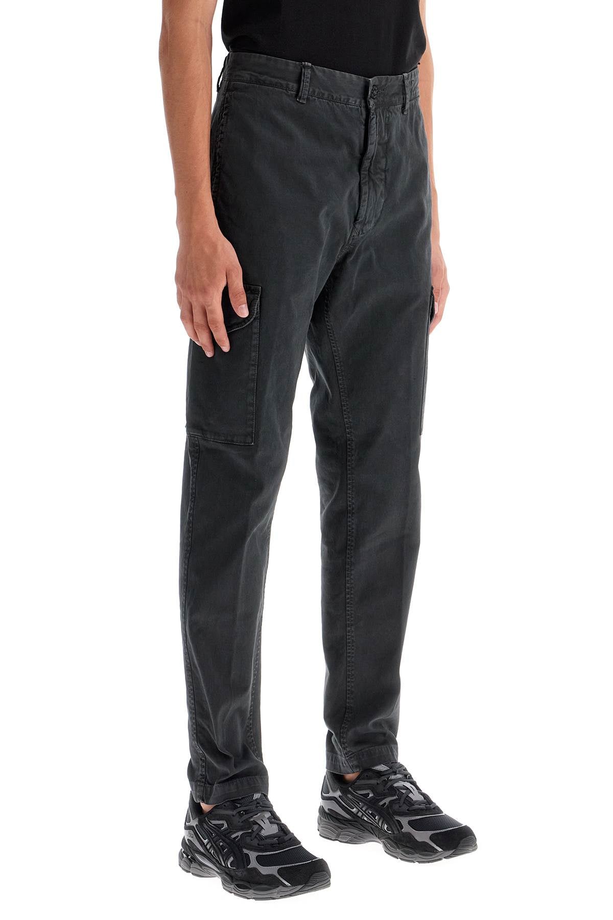 Tapered Cargo Pants  - Grey