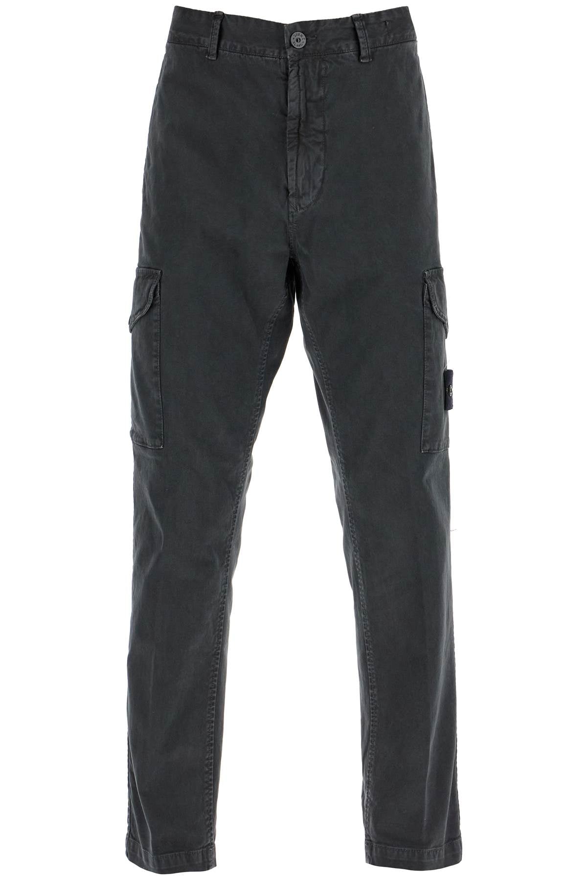 Tapered Cargo Pants  - Grey