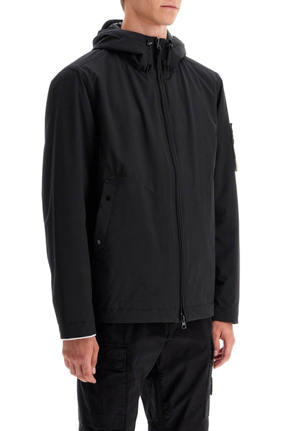 Light Soft Shell-r Hooded Jacket  - Black