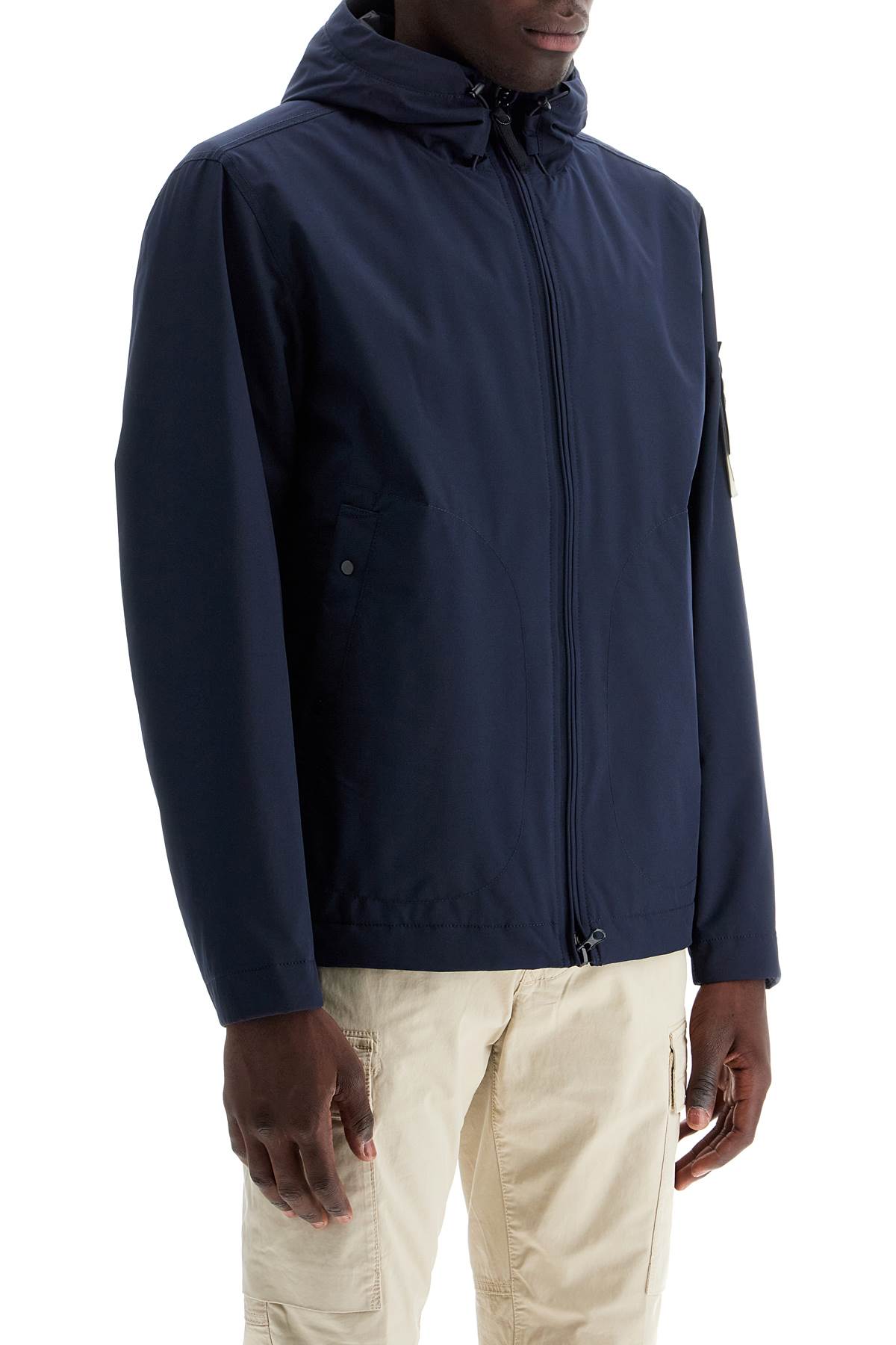 Light Soft Shell-r Hooded Jacket  - Blue