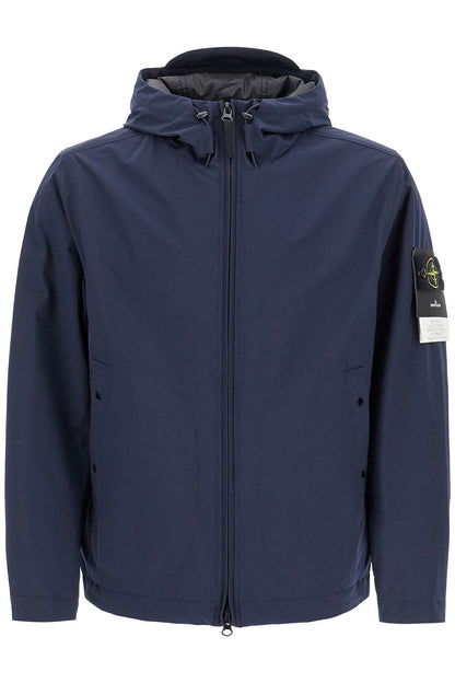 Light Soft Shell-r Hooded Jacket  - Blue