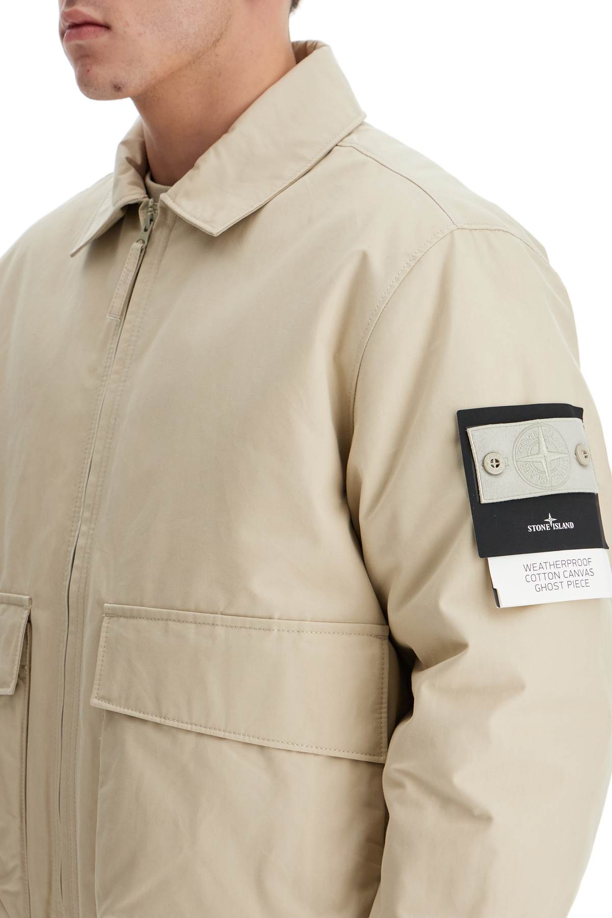 'ghost Bomber Jacket In Durable  - Beige