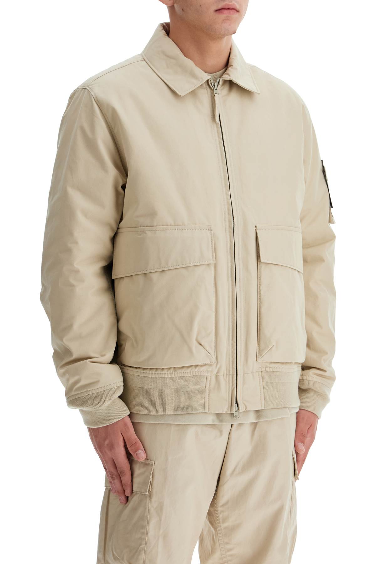 'ghost Bomber Jacket In Durable  - Beige