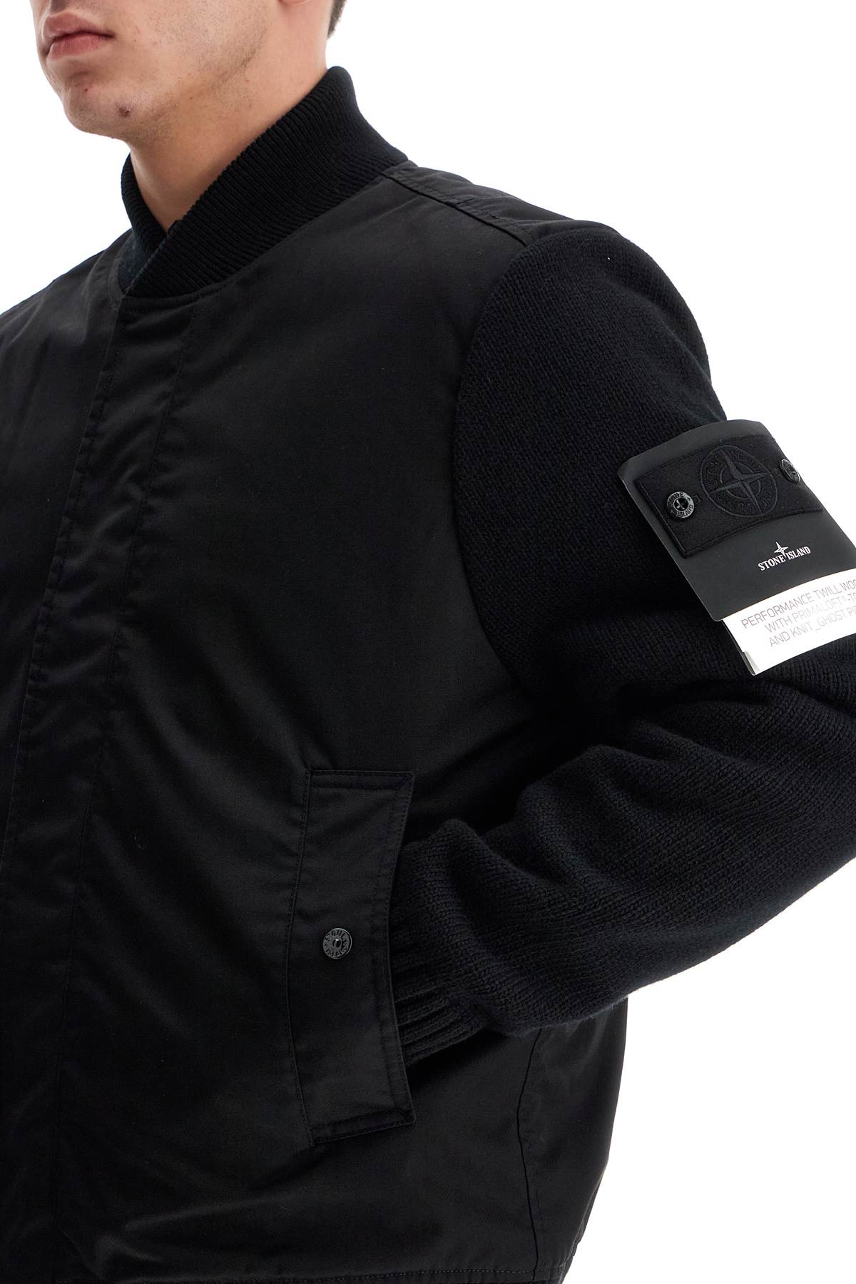 Ghost Bomber Jacket In High-performance  - Black