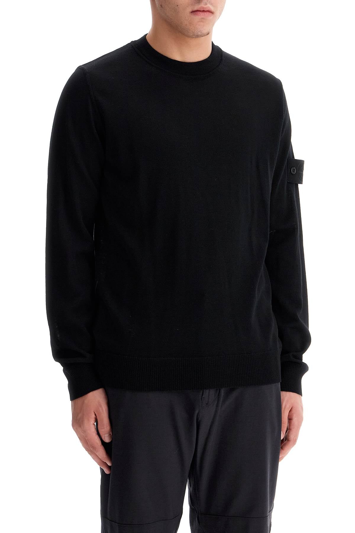 Lightweight Ghost Crewneck Pullover In  - Black