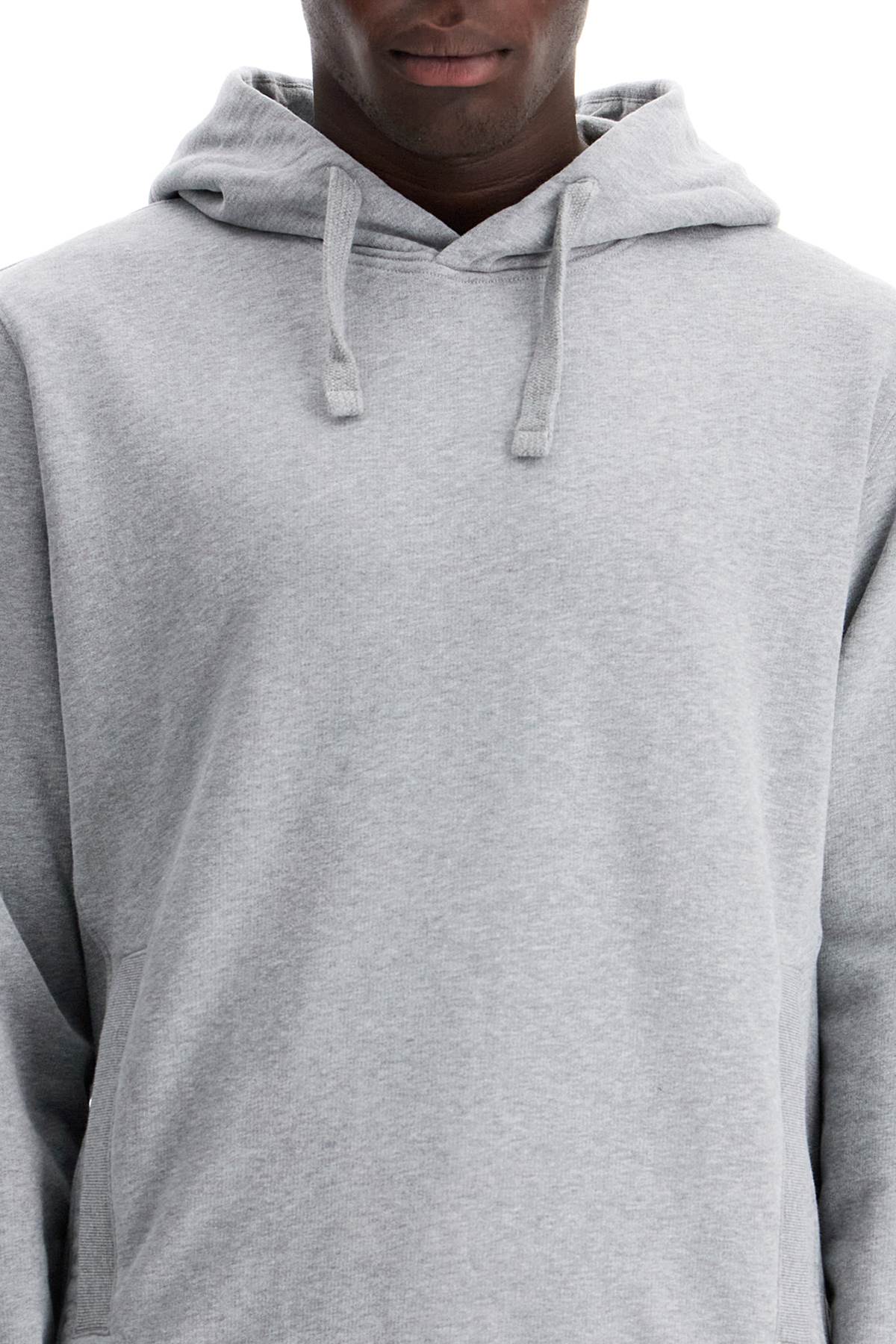 Organic Cotton Hoodie With Hood  - Grey