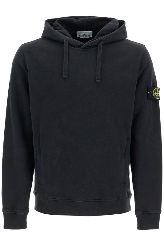 Organic Cotton Hoodie With Hood  - Black