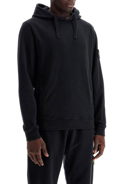 Organic Cotton Hoodie With Hood  - Black