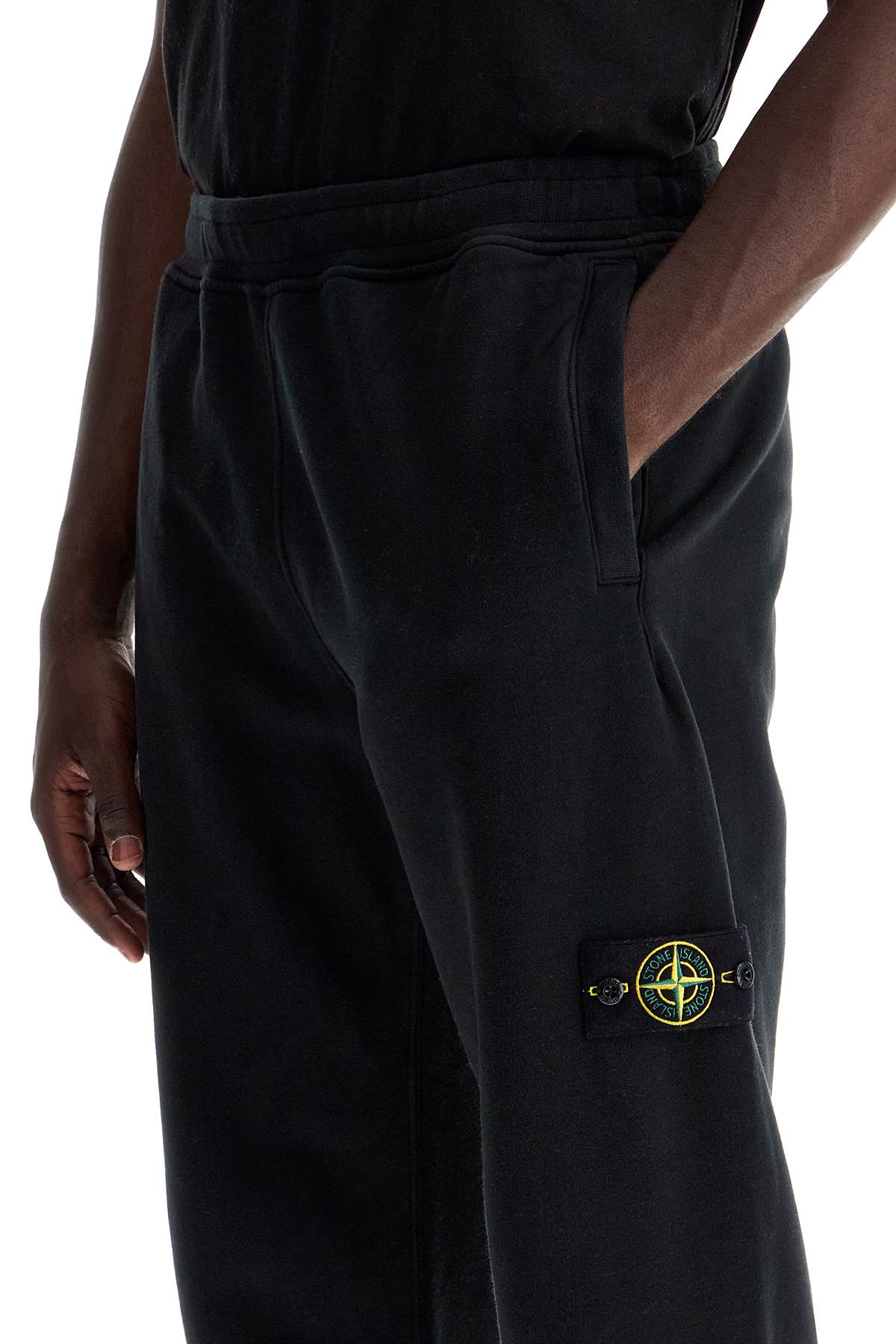 Heavy Jersey Sports Pants For Active Wear  - Black