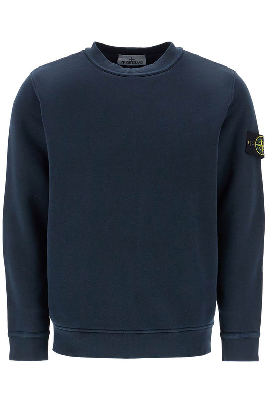 Organic Cotton Crewneck Sweatshirt  - Blue