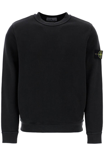 Organic Cotton Crewneck Sweatshirt  - Black