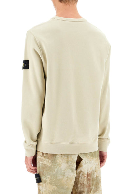 Organic Cotton Crewneck Sweatshirt  - Beige