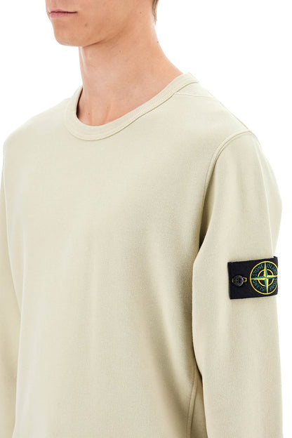 Organic Cotton Crewneck Sweatshirt  - Beige