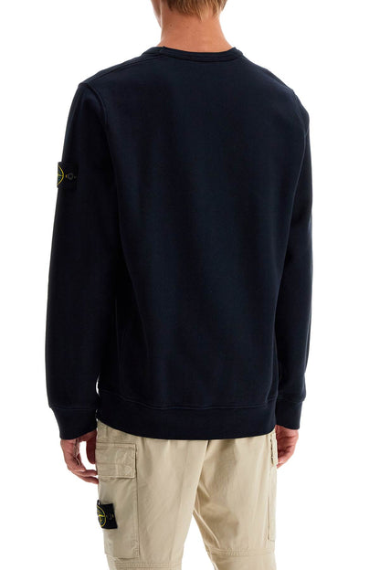 Organic Cotton Crewneck Sweatshirt  - Blue