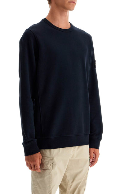 Organic Cotton Crewneck Sweatshirt  - Blue