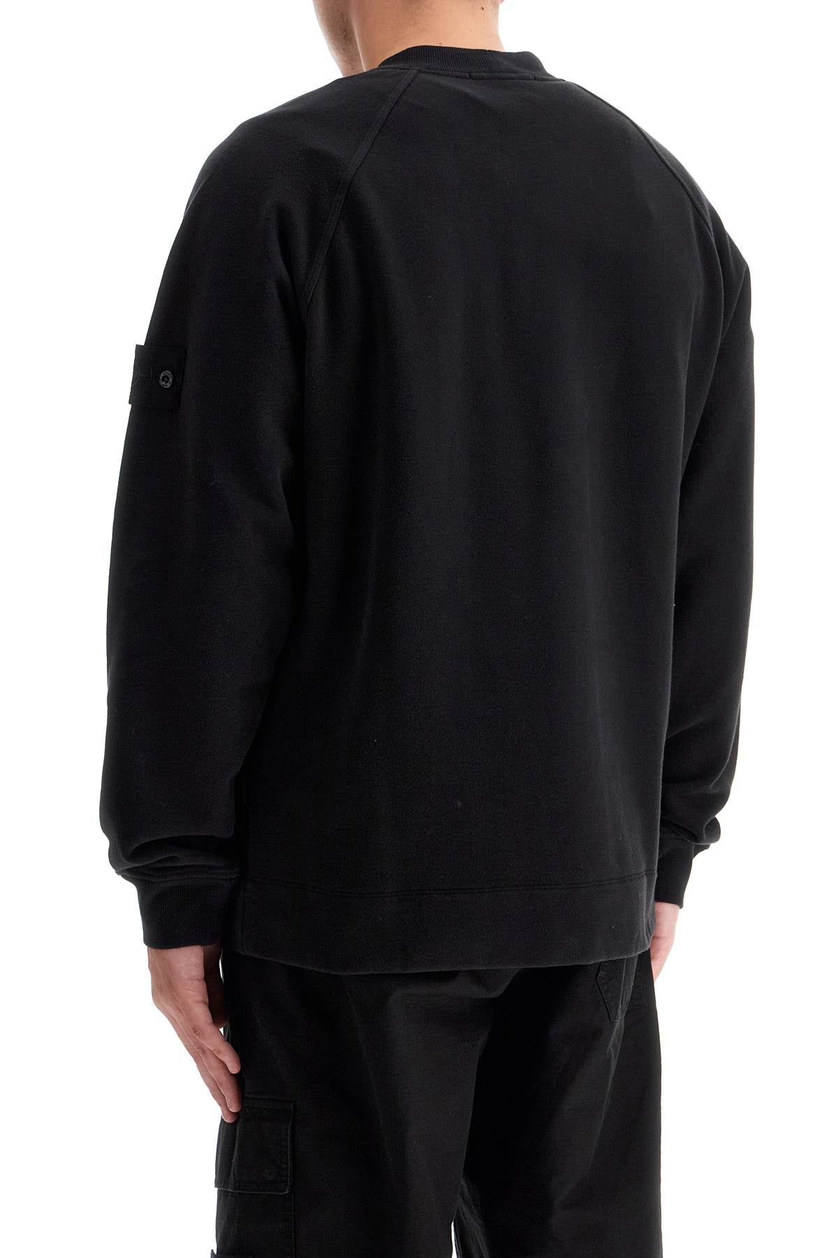 Stretch Cotton Ghost Sweatshirt  - Black