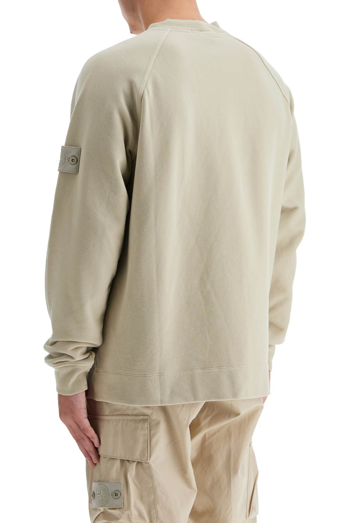 Stretch Cotton Ghost Sweatshirt  - Beige