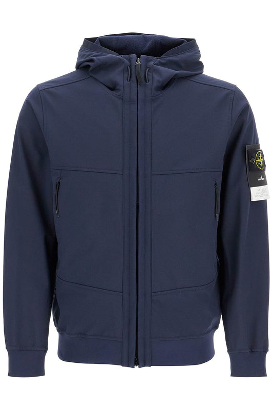 Soft Shell-r Hooded Jacket  - Blue