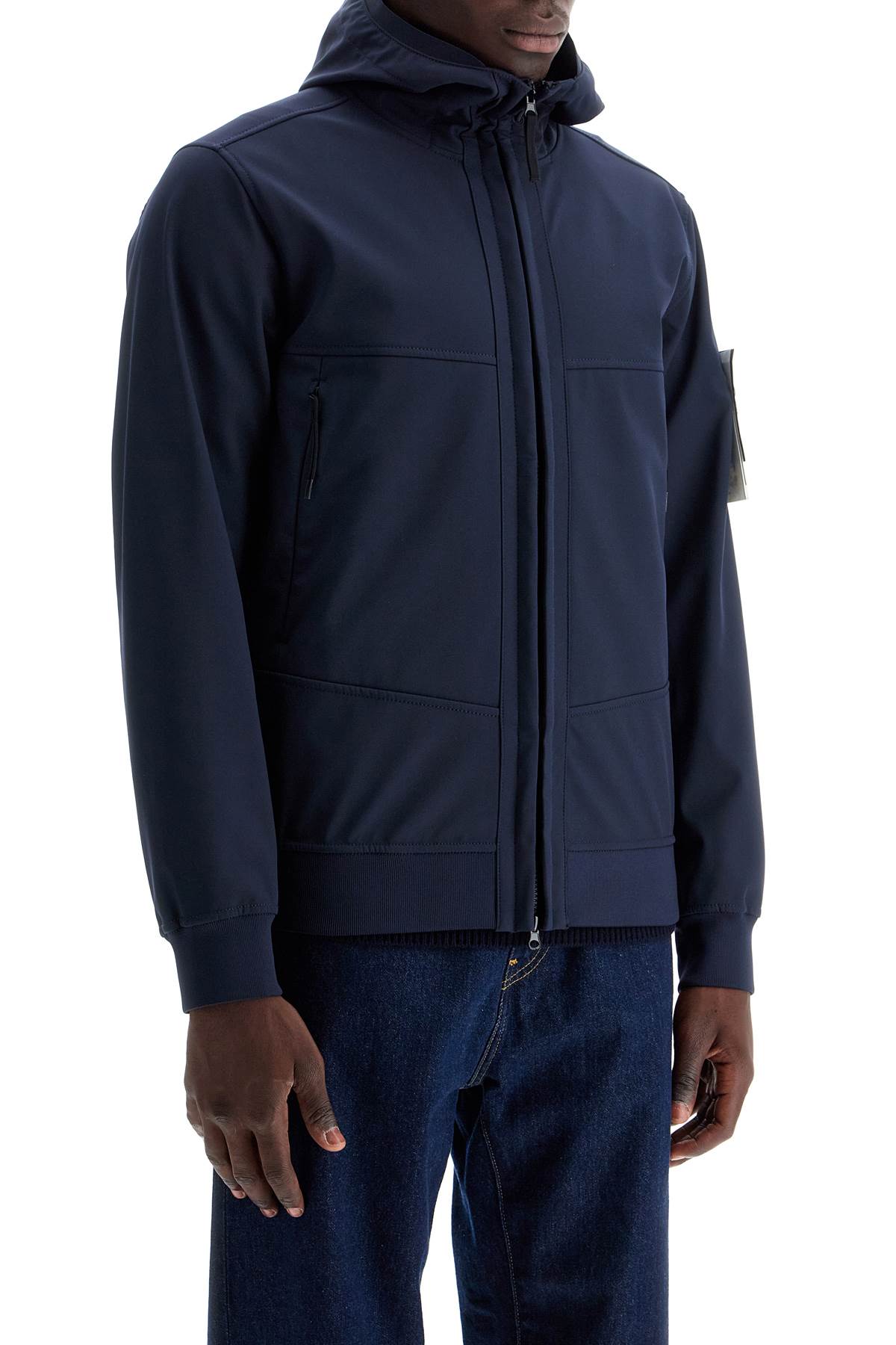 Soft Shell-r Hooded Jacket  - Blue