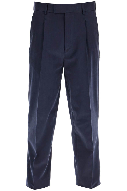 Cashco Pleated Fit Trousers  - Blue