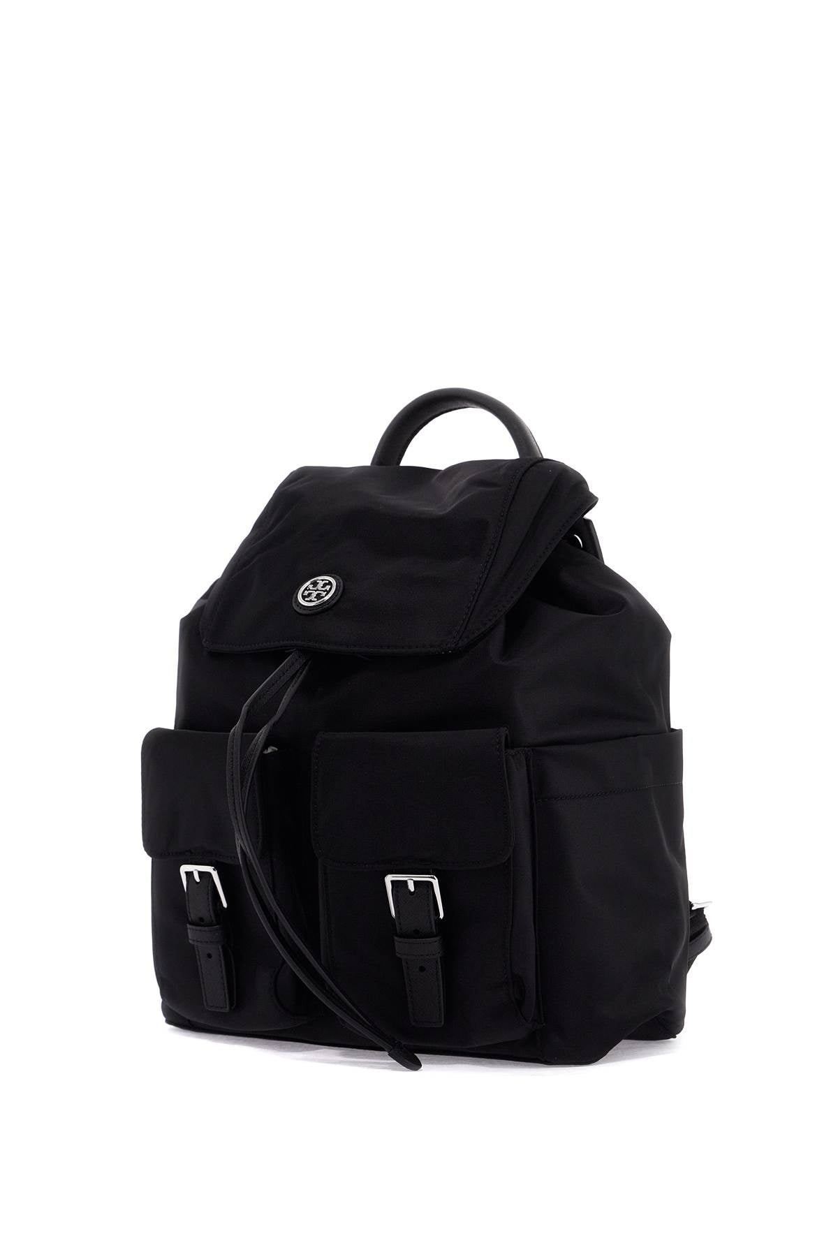 Recycled Nylon Backpack  - Black