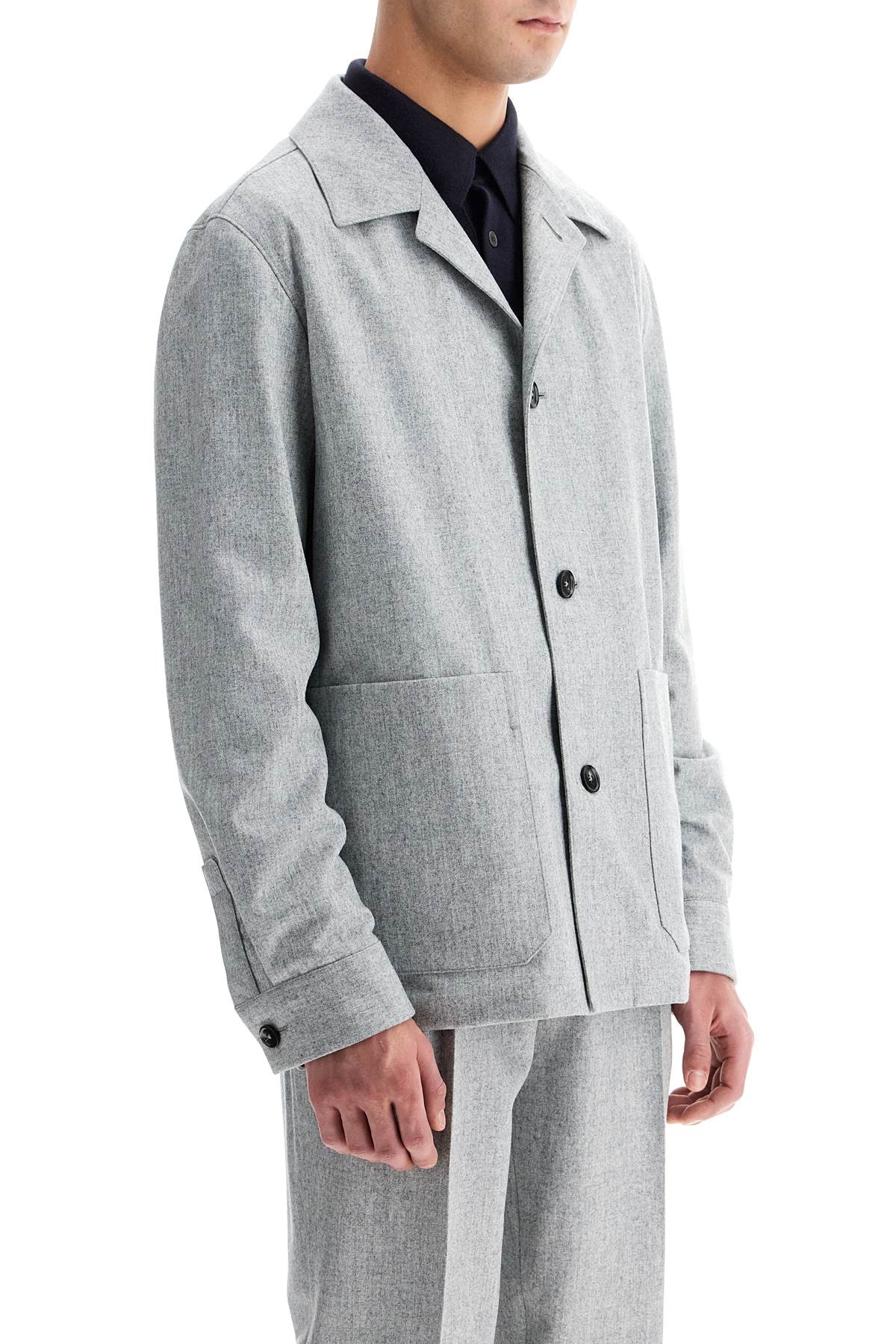 Alpine Wool Blazer For  - Grey