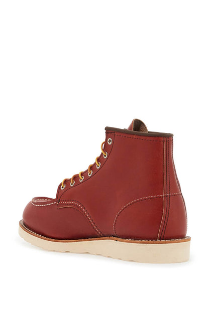 Classic Moc Ankle Boots  - Red