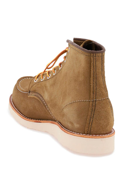 Classic Moc Ankle Boots  - Khaki