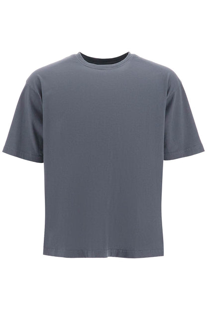 T-shirt With Logo Print  - Grey