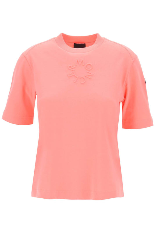 Embossed Logo T-shirt  - Pink