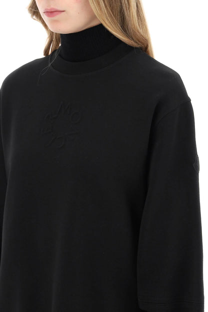 Crewneck Sweatshirt With Emb  - Black