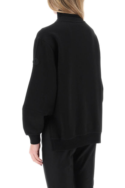 Crewneck Sweatshirt With Emb  - Black