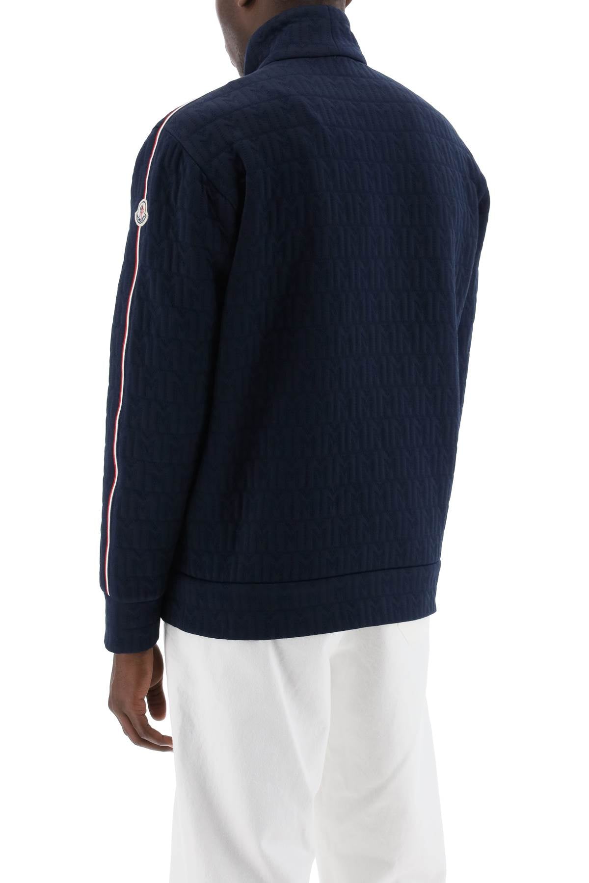 Ma

monogram Quilted Sweat  - Blu