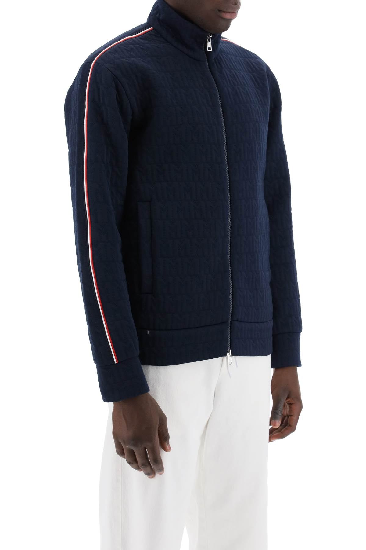 Ma

monogram Quilted Sweat  - Blu