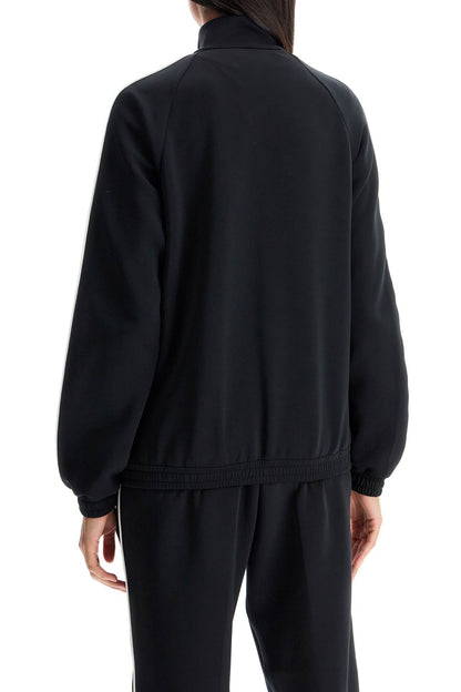 'zip-up Sweatshirt In Scuba  - Black