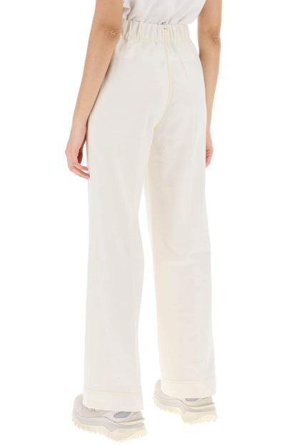 Logoed Sporty Pants  - White