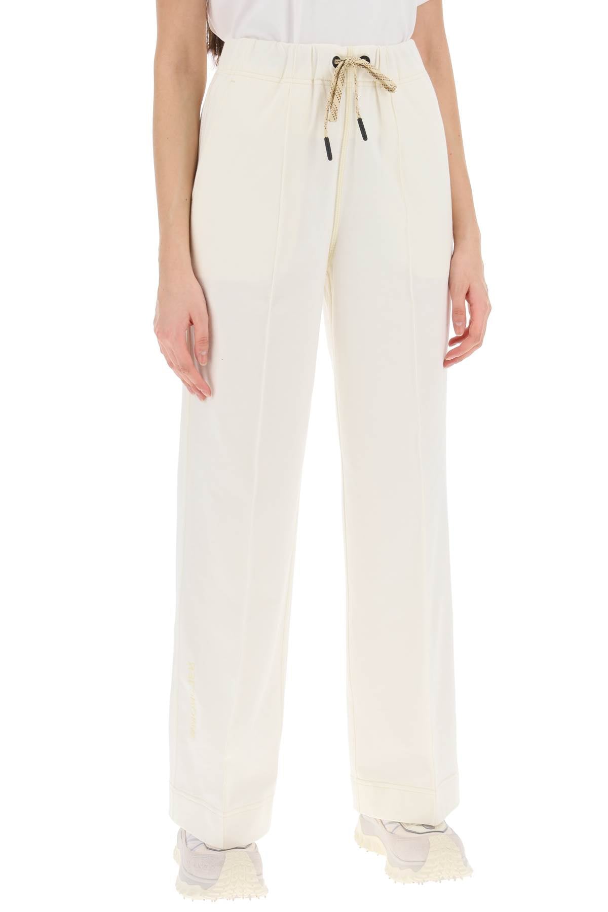 Logoed Sporty Pants  - White