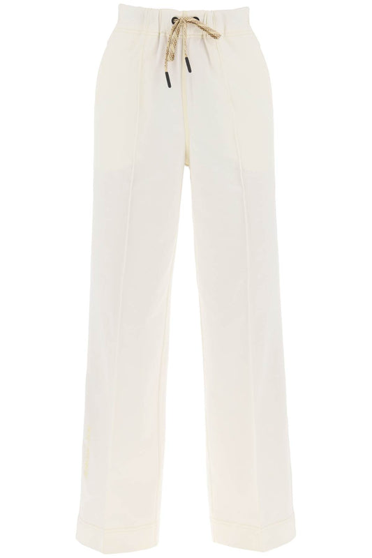 Logoed Sporty Pants  - White