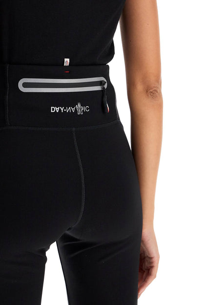 Technical Jersey Leggings For Active Wear  - Black