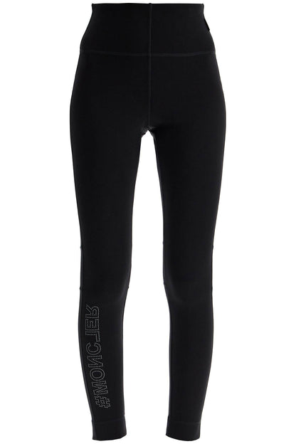 Technical Jersey Leggings For Active Wear  - Black