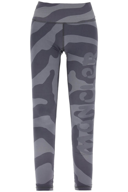 Fingerprint Sports Leggings  - Grey