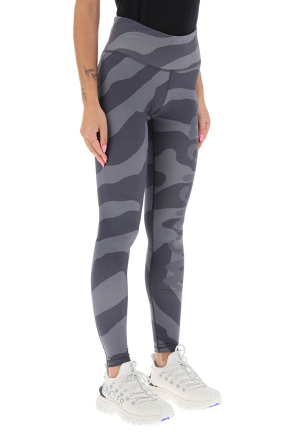 Fingerprint Sports Leggings  - Grey