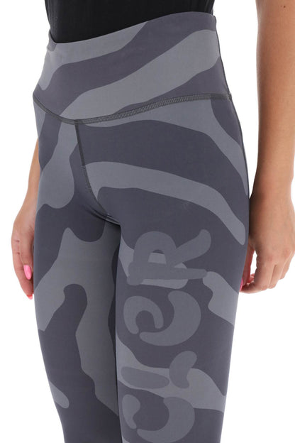 Fingerprint Sports Leggings  - Grey